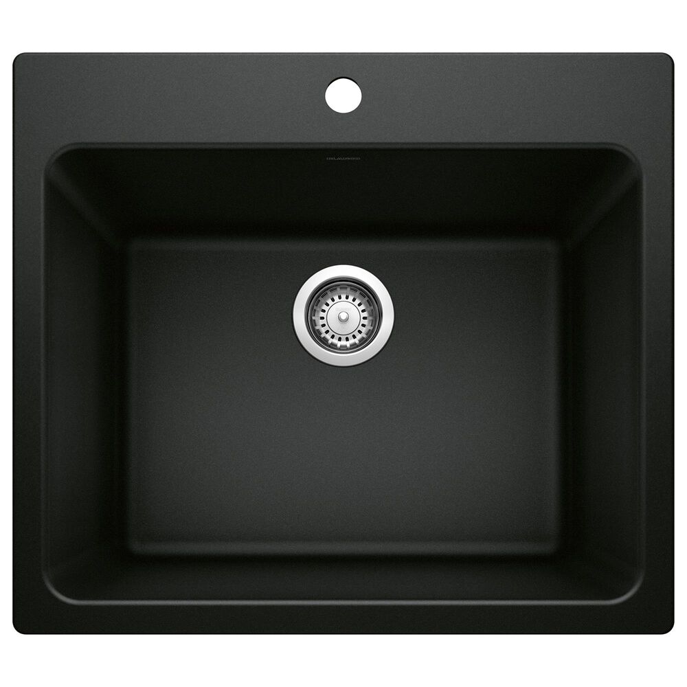 Blanco Liven Dual Mount Laundry Sink in Coal Black, , large