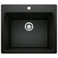 Blanco Liven Dual Mount Laundry Sink in Coal Black, , large