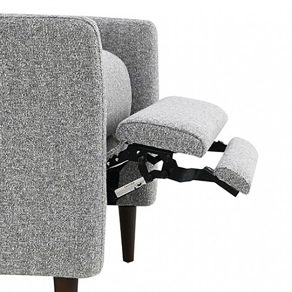 Furniture of America Selric Push Back Recliner in Gray, , large