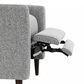 Furniture of America Selric Push Back Recliner in Gray, , large