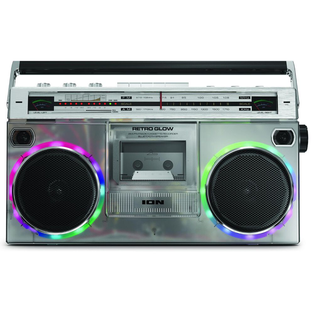 Ion Retro Glow Bluetooth Speaker in Silver, , large