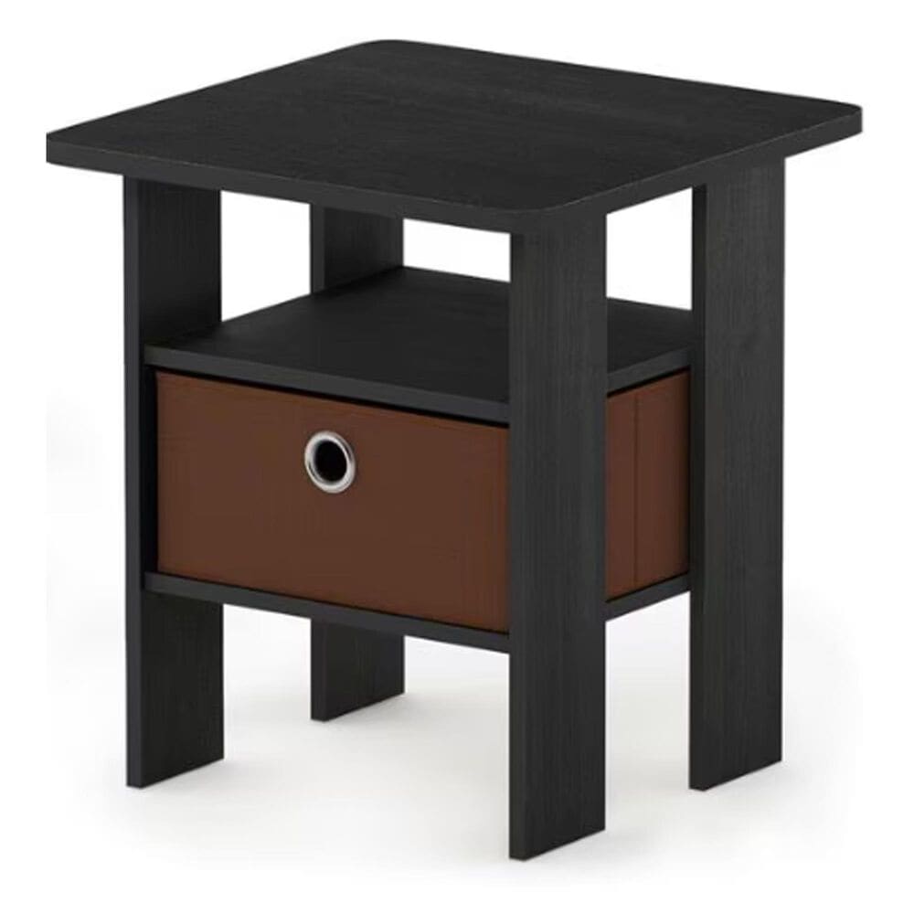 HOMLUX 1-Drawer End Table in Americano, , large