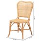 Baxton Studio Irene Side Chair in Natural Brown, , large