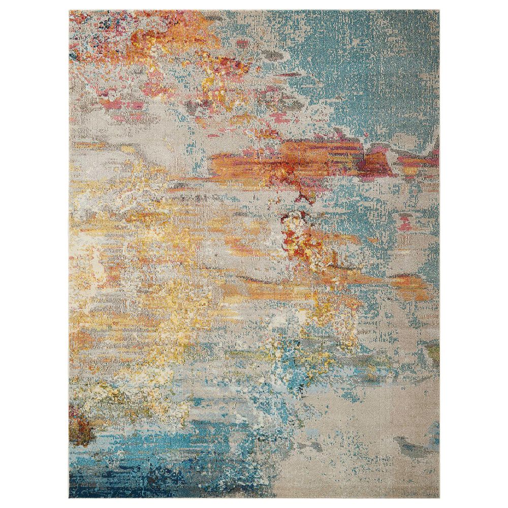 Nourison Celestial CES02 9" x 12" Sealife Area Rug, , large
