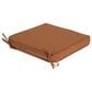 Hearth and Haven Noah19" x 19" Outdoor Dining Chair Cushion with Water-Repellent Fabric and Secure Ties in Orange, , large