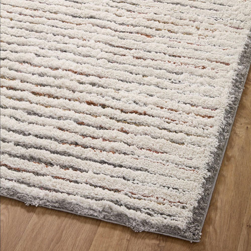 Loloi Levitt Shag 9&#39;3&quot; x 13&#39; Ivory and Multicolor Area Rug, , large
