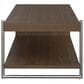Nicolette Home Baxton Cooktail Table in Sienna Ridge and Brushed Pewter, , large