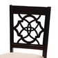 Baxton Studio Renaud Side Chair with Sand Cushion in Espresso Brown (Set of 4), , large