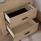 Riva Ridge Modern Loft 4-Piece King Storage Bedroom Set in Khaki, , large