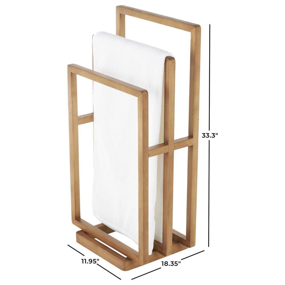 Maple and Jade Modern Closet Quilt Rack in Brown, , large