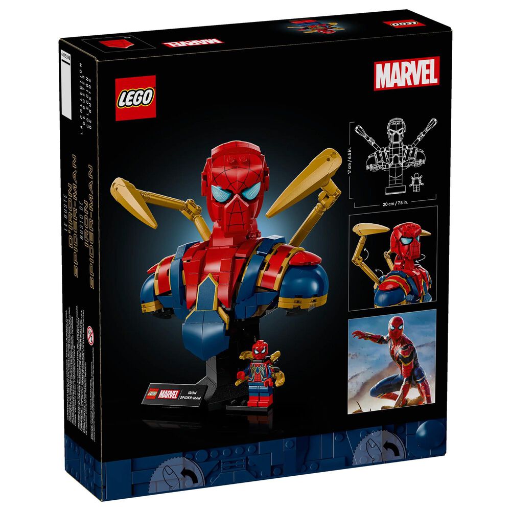 LEGO Marvel Iron Spider-Man Bust Building Set, , large