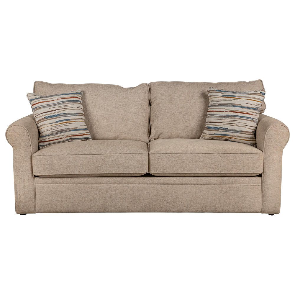 Overnight Sofa Gramercy Stationary Queen Sofa Sleeper in Oatmeal, , large