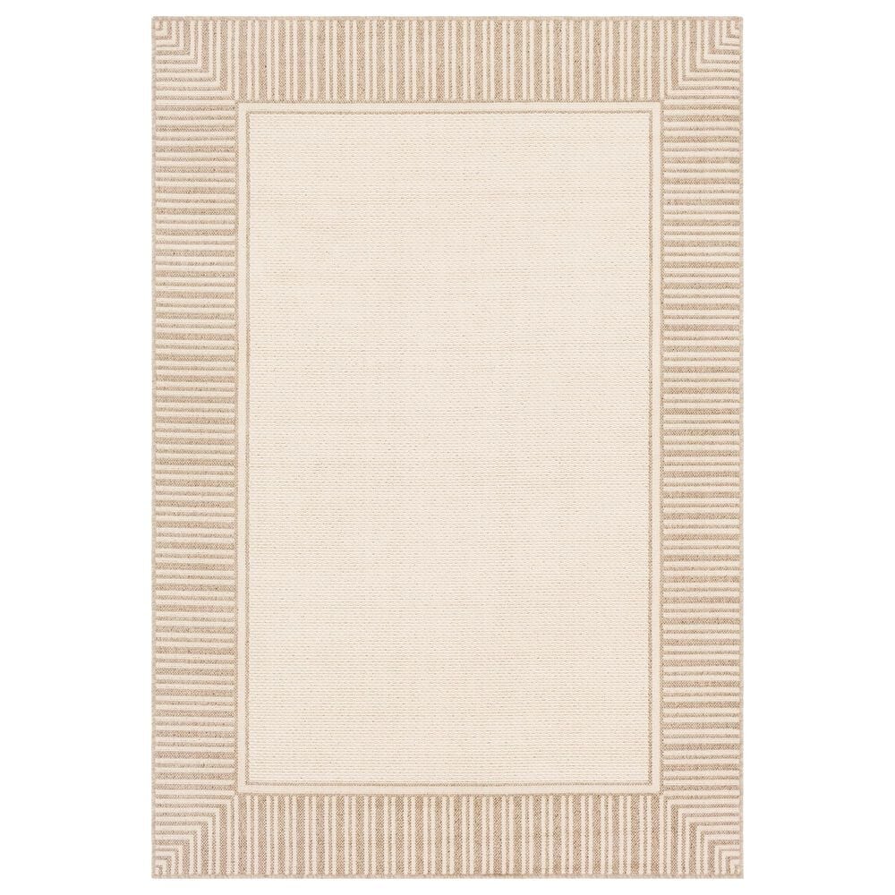 Surya Alfresco 2&#39;5&quot; x 4&#39;5&quot; Brown and Beige Indoor/Outdoor Area Rug, , large