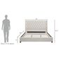 Jennifer Taylor Home Manhattan King Platform Bed in Light Beige, , large