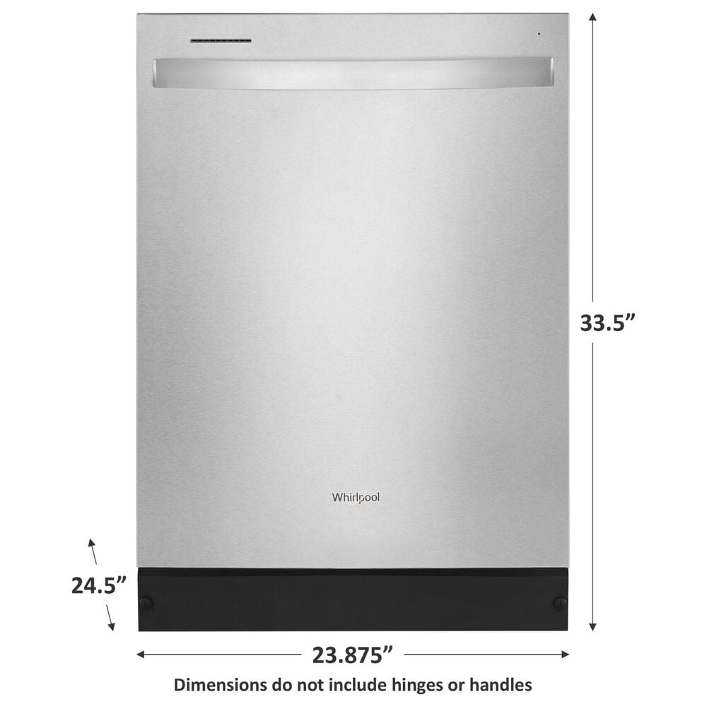 Whirlpool Towel Bar Dishwasher with Boost Cycle in Fingerprint Resistant Stainless Steel, , large
