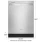 Whirlpool Towel Bar Dishwasher with Boost Cycle in Fingerprint Resistant Stainless Steel, , large