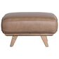 Interlochen Small Leather Ottoman in Sand, , large