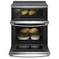 GE Profile 2-Piece Kitchen Package with 30" Smart Slide-in Electric Double Oven Range and 2.1 Cu. Ft. Over-the-Range Sensor Microwave Oven in Stainless Steel, , large