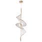 Golden Lighting Aurora 1-Light LED Large Pendant in Brushed Champagne, , large