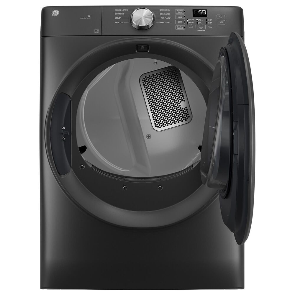 GE 7.8 Cu. Ft. Capacity Smart Front Load Electric Dryer in Carbon Graphite, , large
