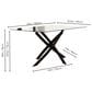 Sunset Lena 7-Piece Rectangular Dining Set in Clear and Matte Black, , large