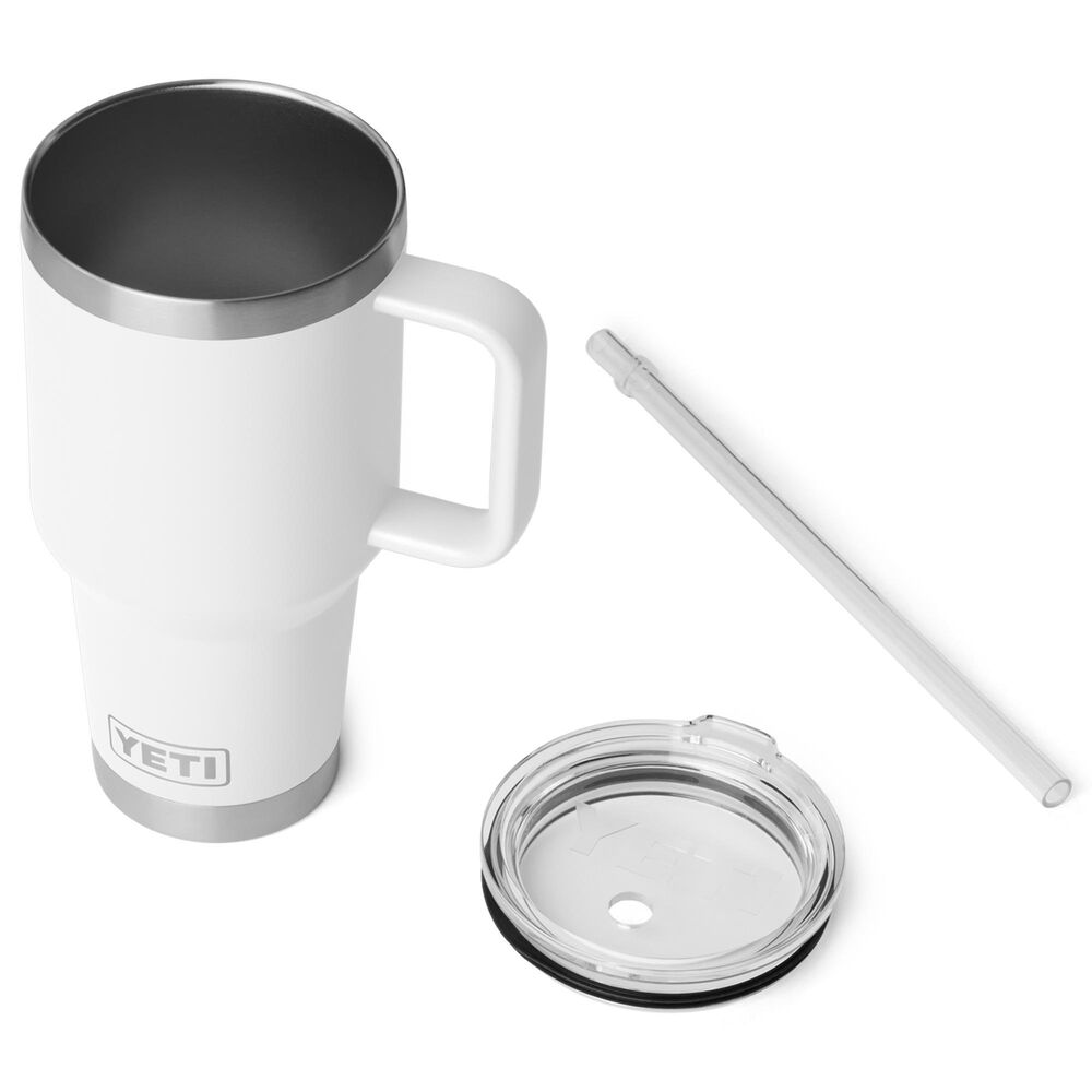 YETI Rambler 35 Oz Straw Mug with Straw Lid in White, , large