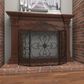 Maple and Jade 49" x 36" Fireplace Screen in Black, , large