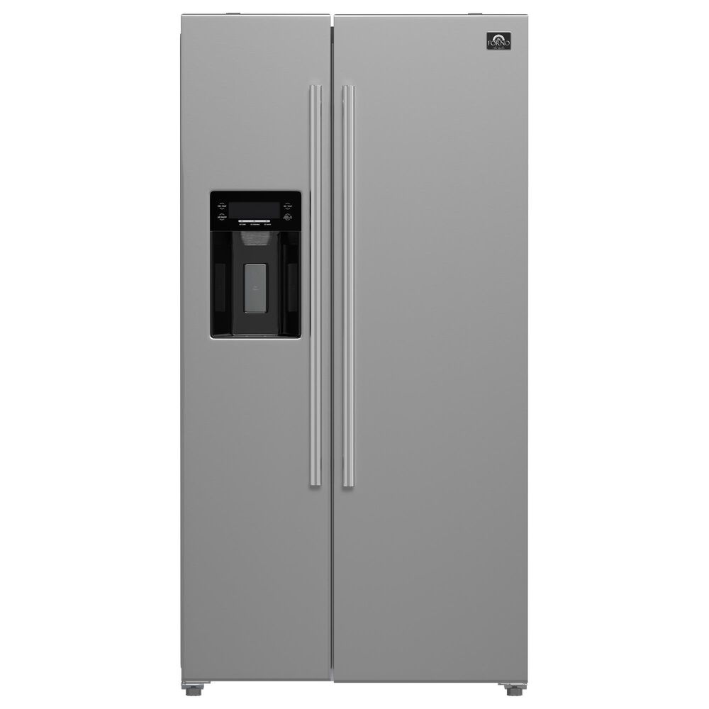 Forno Salerno 20 Cu. Ft. Side-By-Side Refrigerator in Stainless Steel, , large