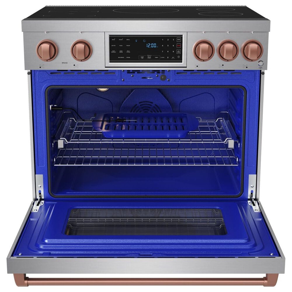 Thor Kitchen Gordon Ramsay 6.0 Cu. Ft. Professional Induction Range with Rose Gold Color Kit Assembly in Stainless Steel, , large