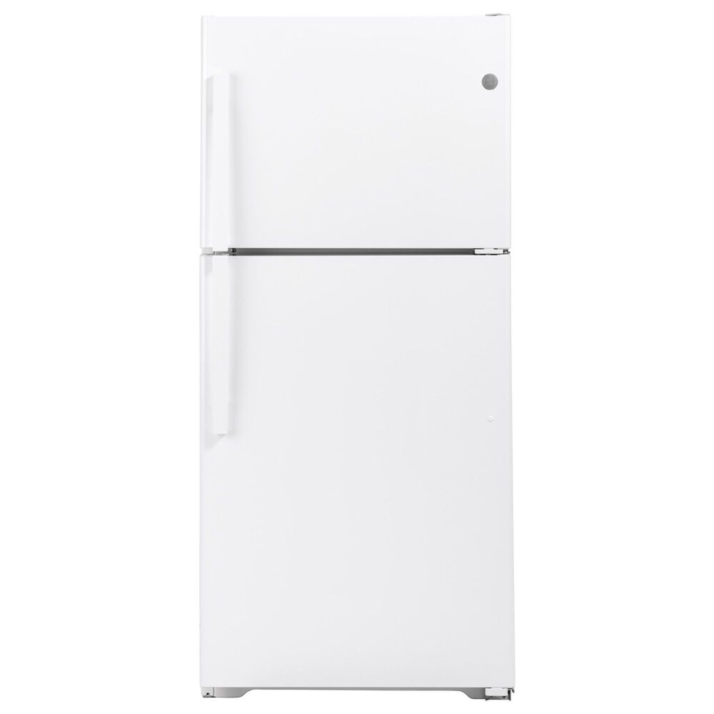 GE Appliances 19.2 Cu. Ft. Top-Freezer Refrigerator in White, , large