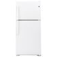 GE Appliances 19.2 Cu. Ft. Top-Freezer Refrigerator in White, , large