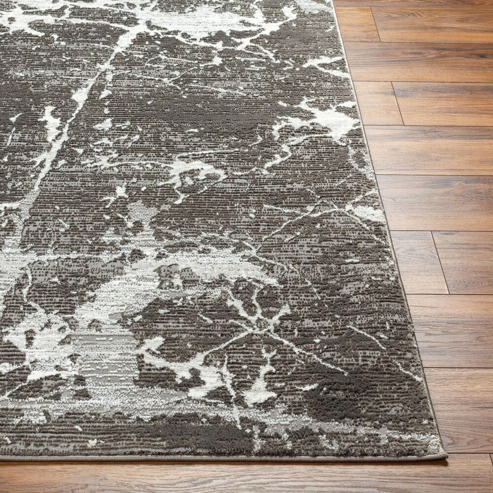 Surya Alder 7&#39;7&quot; x 10&#39; Gray, Tan, Charcoal, Ivory, Cream and Taupe Area Rug, , large