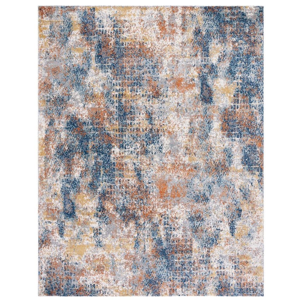 Safavieh Aston 8" x 10" Navy and Gold Area Rug, , large