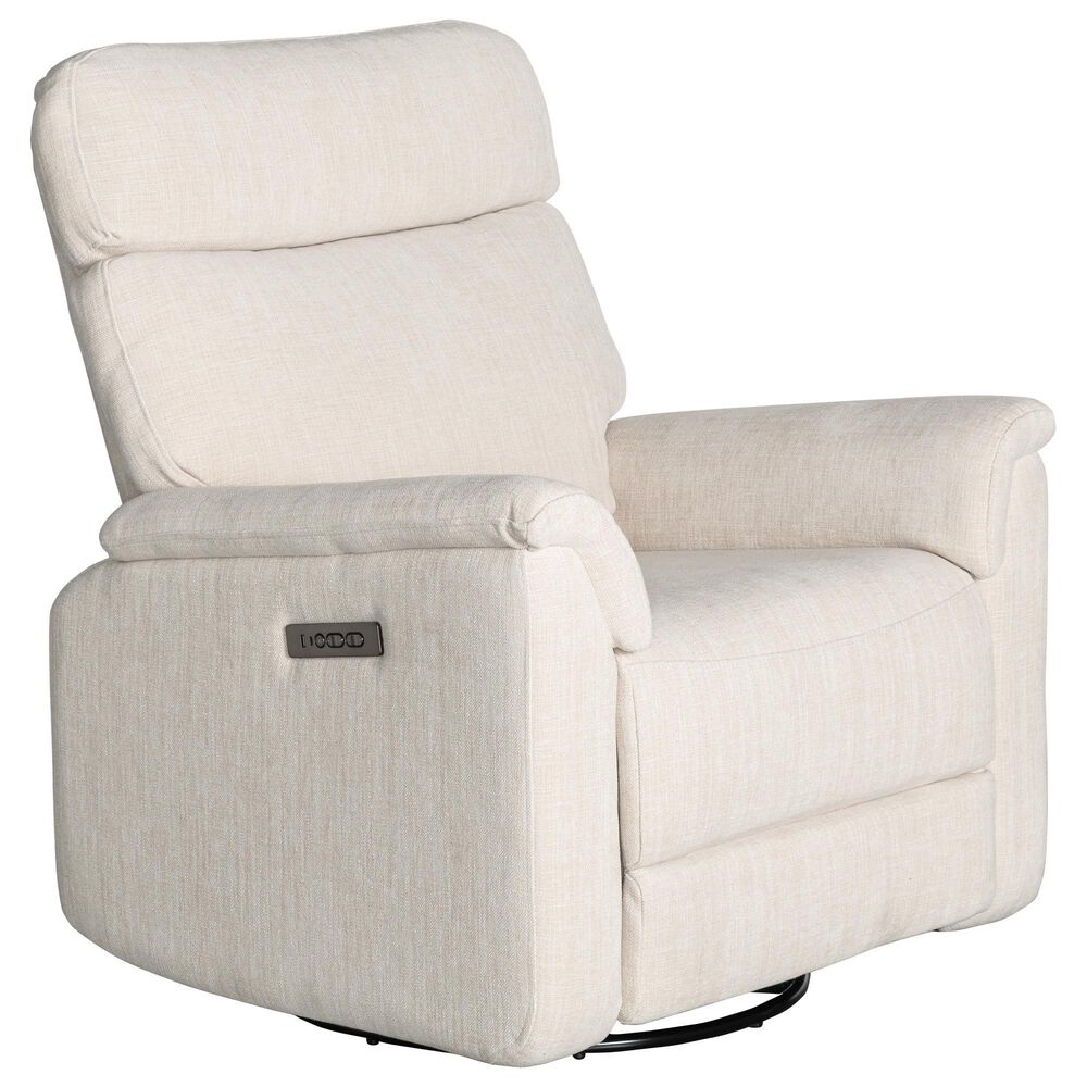 Appleseed Alden Power Swivel Glider Recliner in Oatmeal, , large