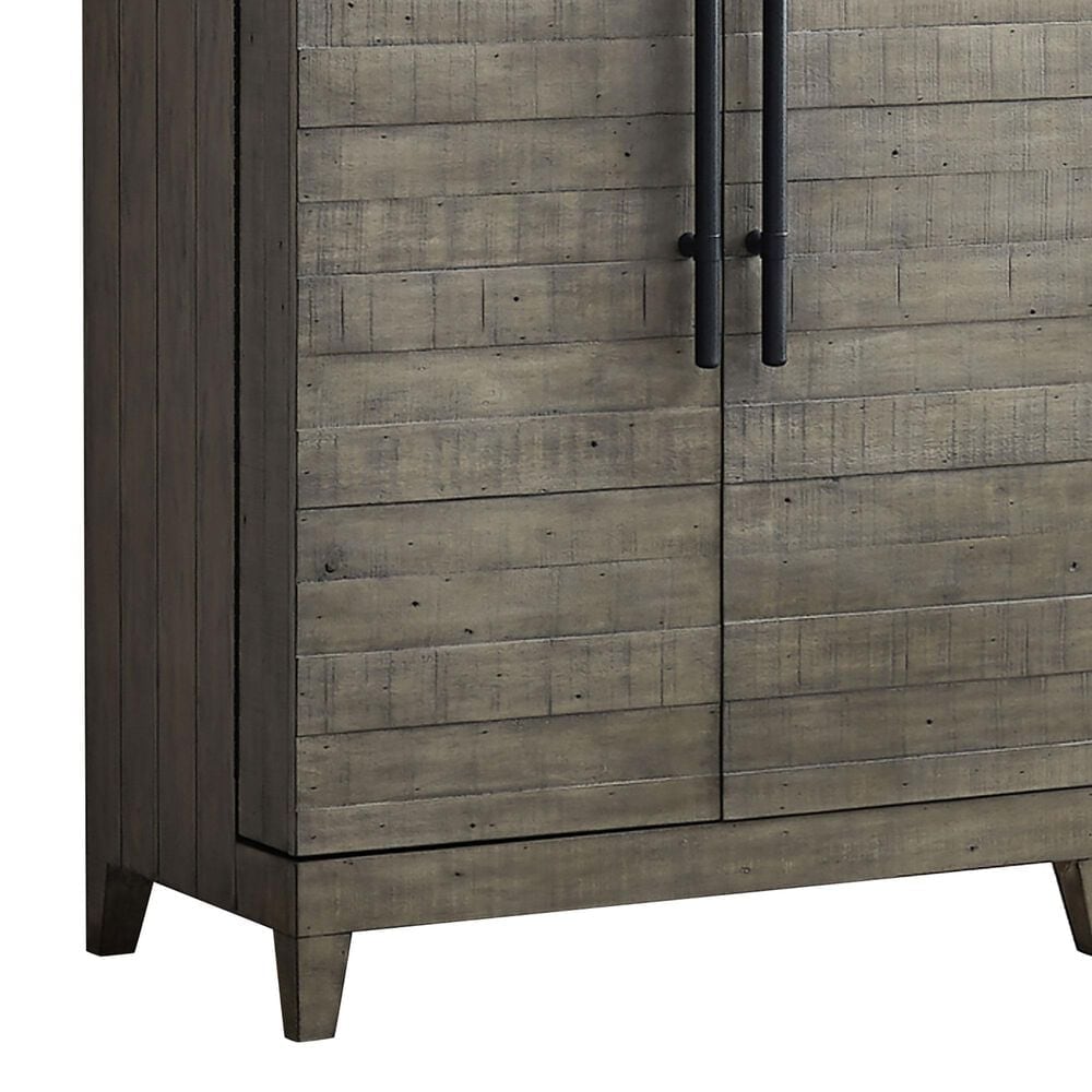 Imperial International Aurora Wine Cabinet in Stone Grey and Black, , large