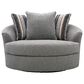 Ashley Creston Heights Oversized Swivel Accent Chair in Smolder, , large
