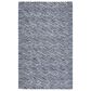 Safavieh Micro-Loop 5" x 8" Dark Blue and Ivory Area Rug, , large