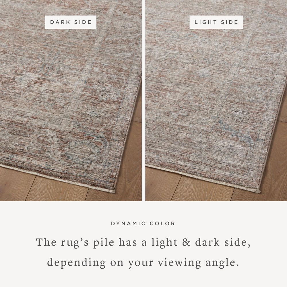 Magnolia Home Millie 11&#39;6&quot; x 15&#39;7&quot; Brick and Fog Area Rug, , large