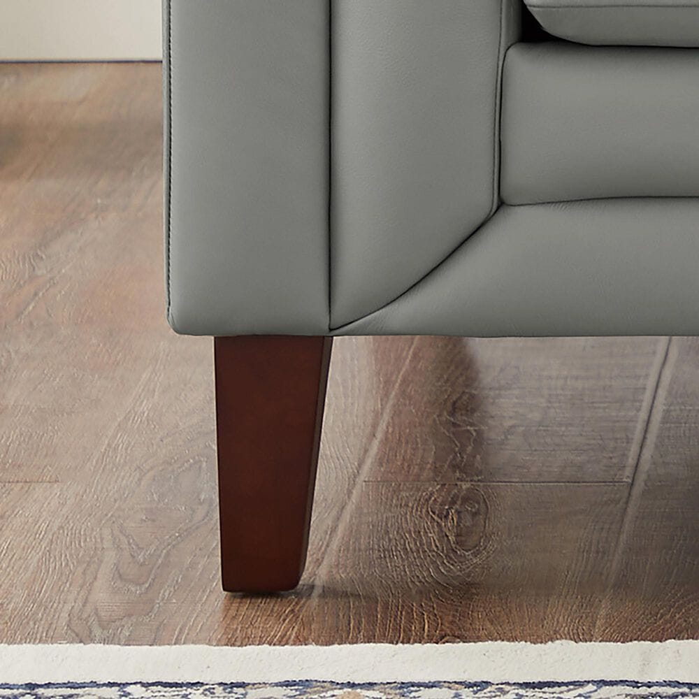 Hydeline Arvo Leather Accent Chair in Silver Gray, , large