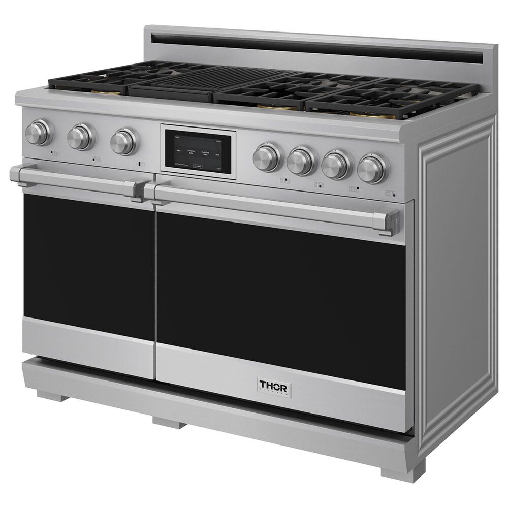 Thor Kitchen X Series 48" Professional Freestanding Dual Fuel Range in Stainless Steel, , large