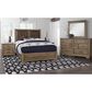 Viceray Collections Cool Rustic 3-Drawer Nightstand in Stone Grey, , large