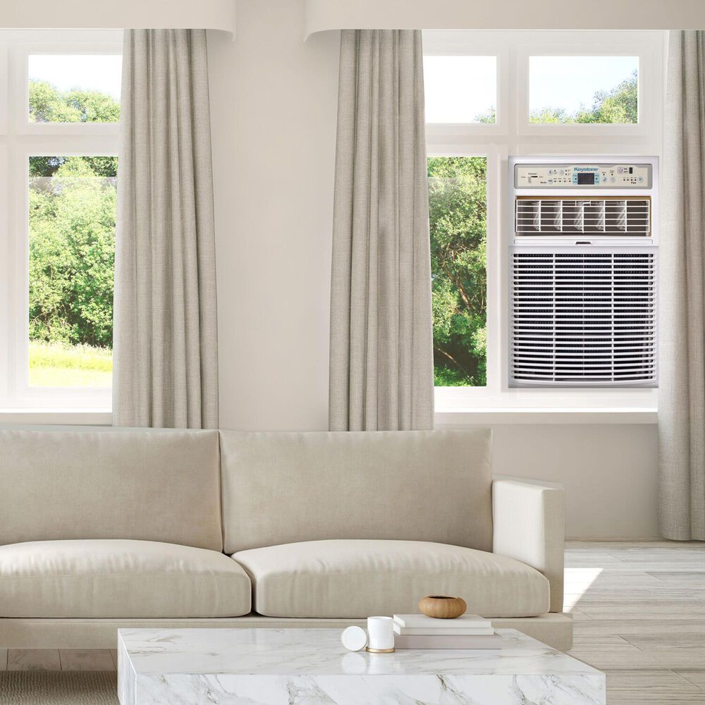 Keystone 10000 BTU Casement Window Air Conditioner in White, , large