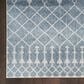 Nourison Astra Machine Washable 2"2" x 12" Blue Runner, , large