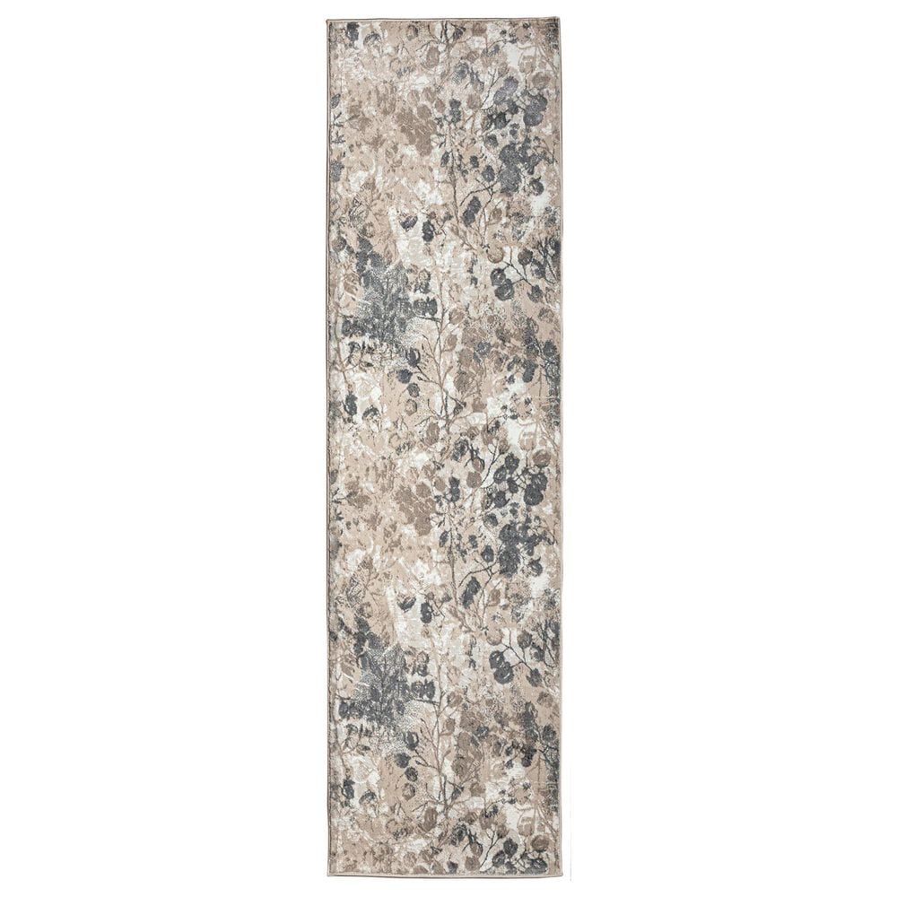 Radici USA Livigno Floral 2"2" x 7"7" Grey Area Rug, , large