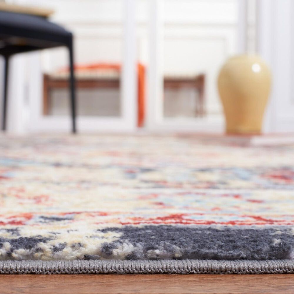 Safavieh Riviera 2&#39;2&quot; x 9&#39; Charcoal and Gold Runner, , large