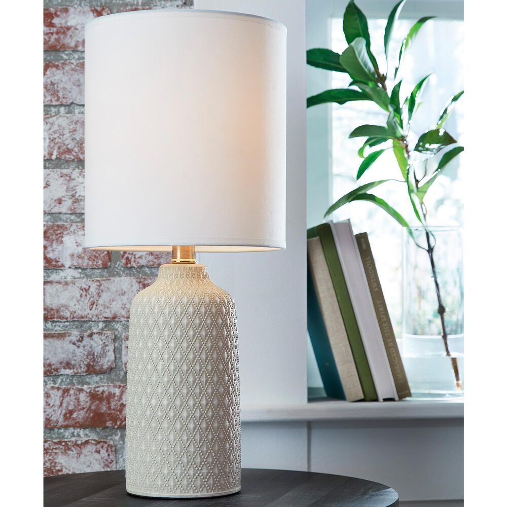 Ashley Donnford Ceramic Table Lamp in Antique Gray, , large