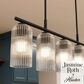 Hunter Beverly Glen Jasmine Roth 5-Light Island Chandelier in Matte Black, , large