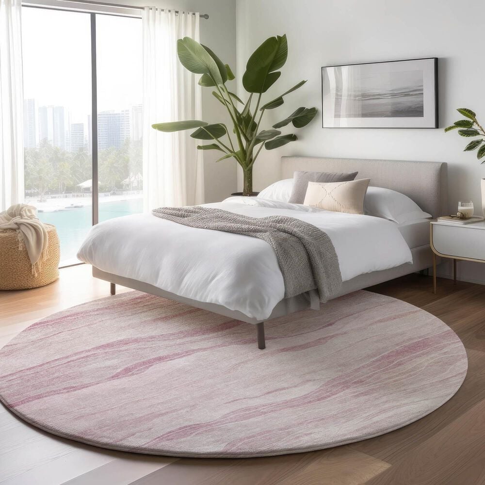 Dalyn Rug Company Pacifica PA6 8&#39; Round Pink Area Rug, , large