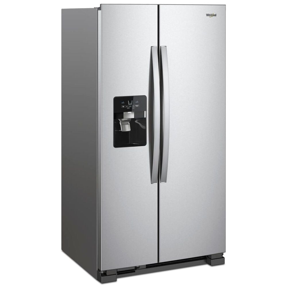 Whirlpool 24.6 Cu. Ft. 36&quot; Wide Side-by-Side Refrigerator in Fingerprint Resistant Stainless Steel, , large