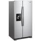 Whirlpool 24.6 Cu. Ft. 36" Wide Side-by-Side Refrigerator in Fingerprint Resistant Stainless Steel, , large